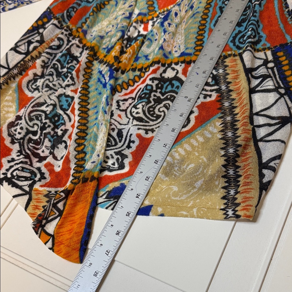 Chico's Multicolor Bohemian, Patchwork Open Front… - image 6